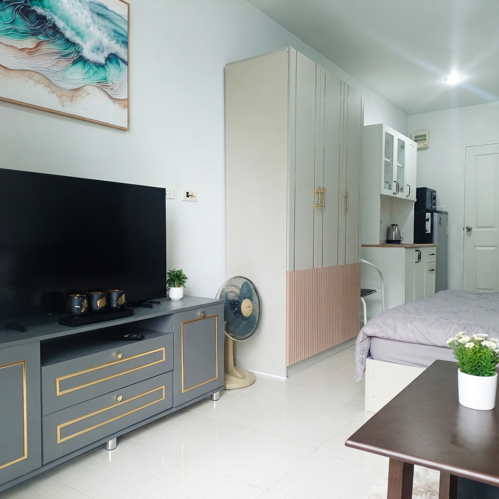 Bang Saray AD Condo Rent-Studio Garden (เช่าเอดีคอนโด)