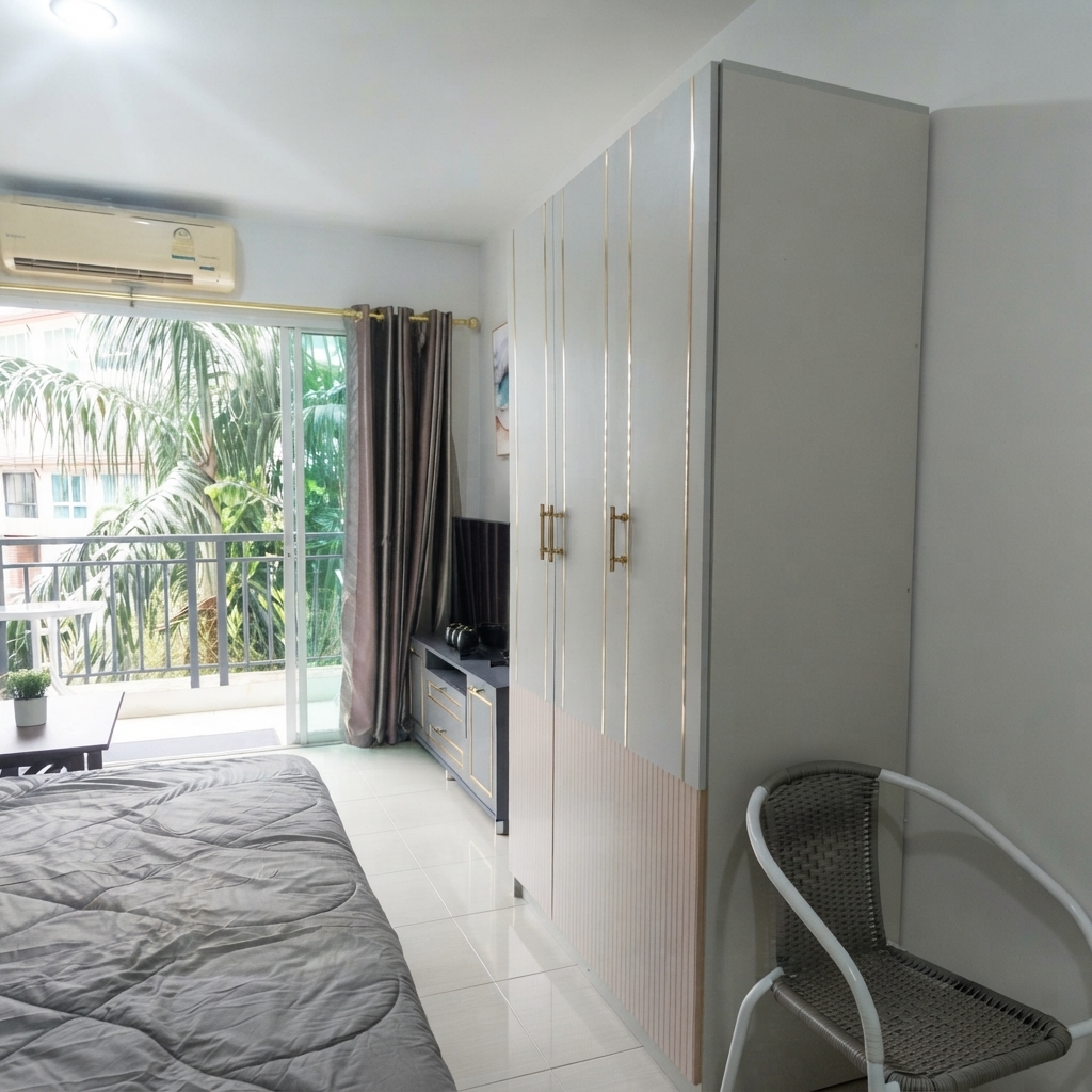 Bang Saray AD Condo Rent-Studio Garden (เช่าเอดีคอนโด)