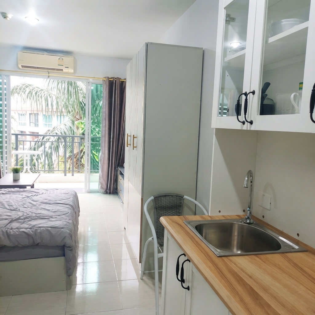Bang Saray AD Condo Rent-Studio Garden (เช่าเอดีคอนโด)