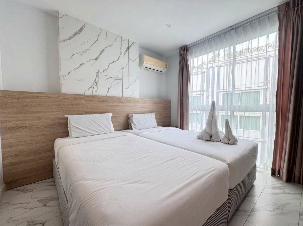 D-Eco Wellness Centre Condo 1 Bed Jacuzzi-bedroom