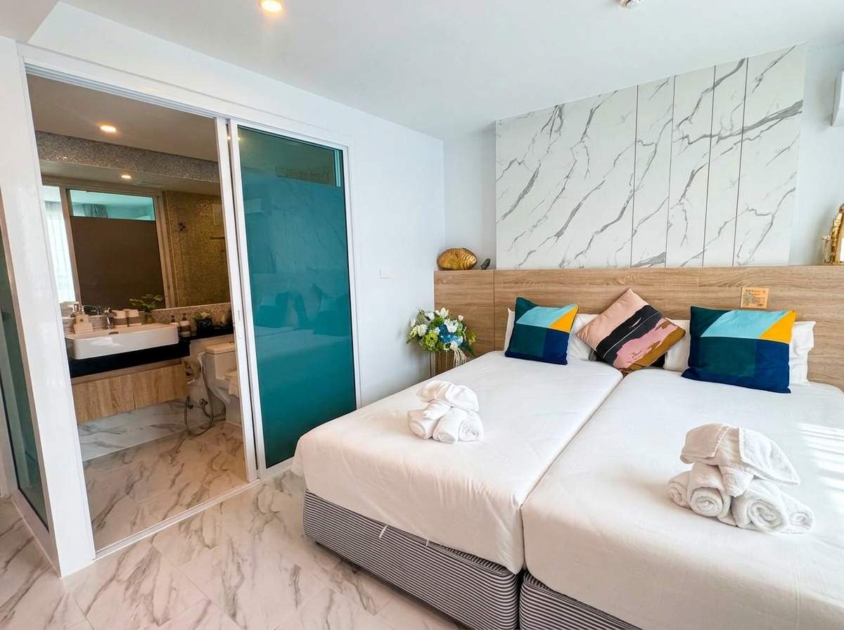 Condo D Wellness Pattaya Studio for rent - bedroom
