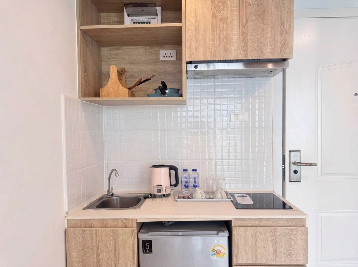 Condo D Wellness Pattaya Studio for rent - kitchen