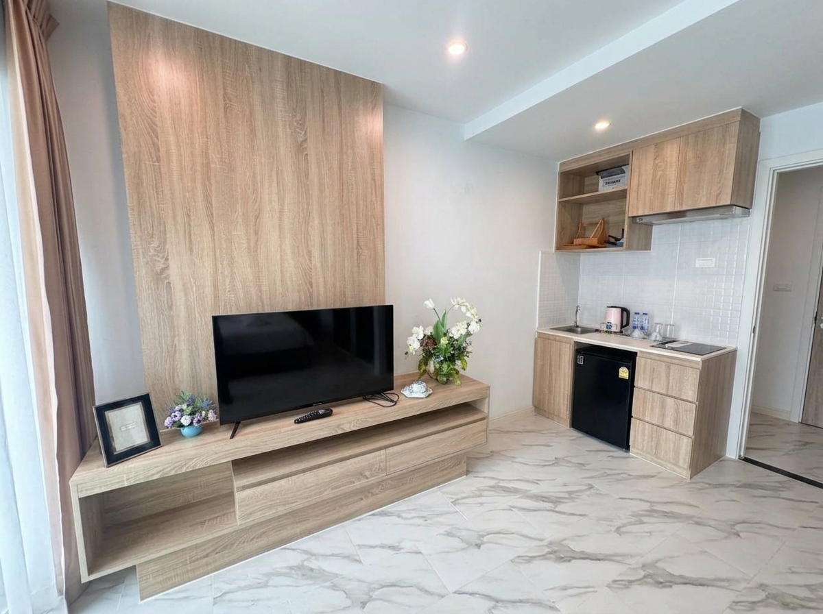 Condo D Wellness Pattaya Studio for rent - living room
