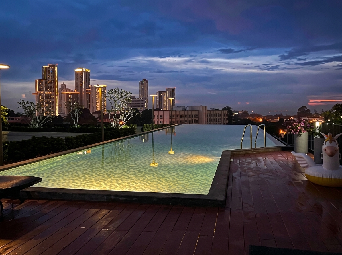 Wellness Condo D-Eco Centre 2 Beds for rent-swimming pool